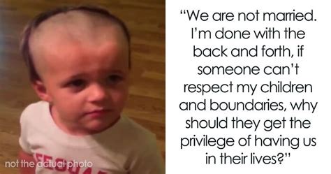 'I lost a bet to my brother  so he cut off all my hair'.